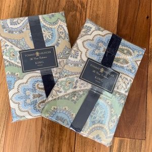 Tommy Hilfiger Jeweled Tapestry King Sham Pair NEW